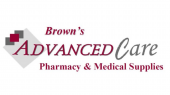 Browns advanced care pharmacy  medical supplies logo 1920x1080