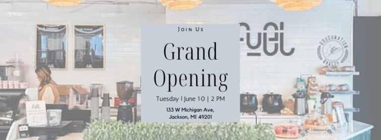 Everyone is invited to Cafe Fuel on June 10th to celebrate the grand opening!
